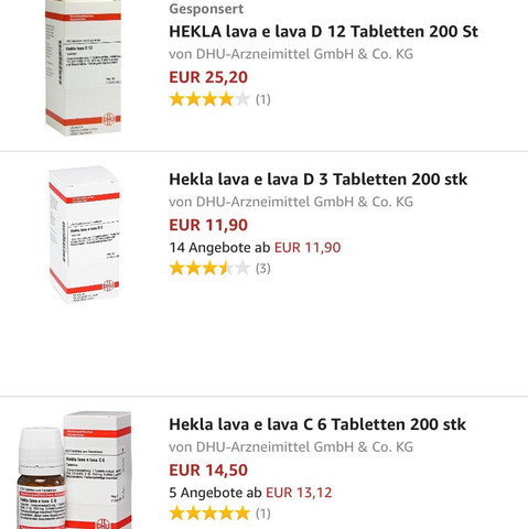 Hekla Lava  - (Mittel, homöopathisch)