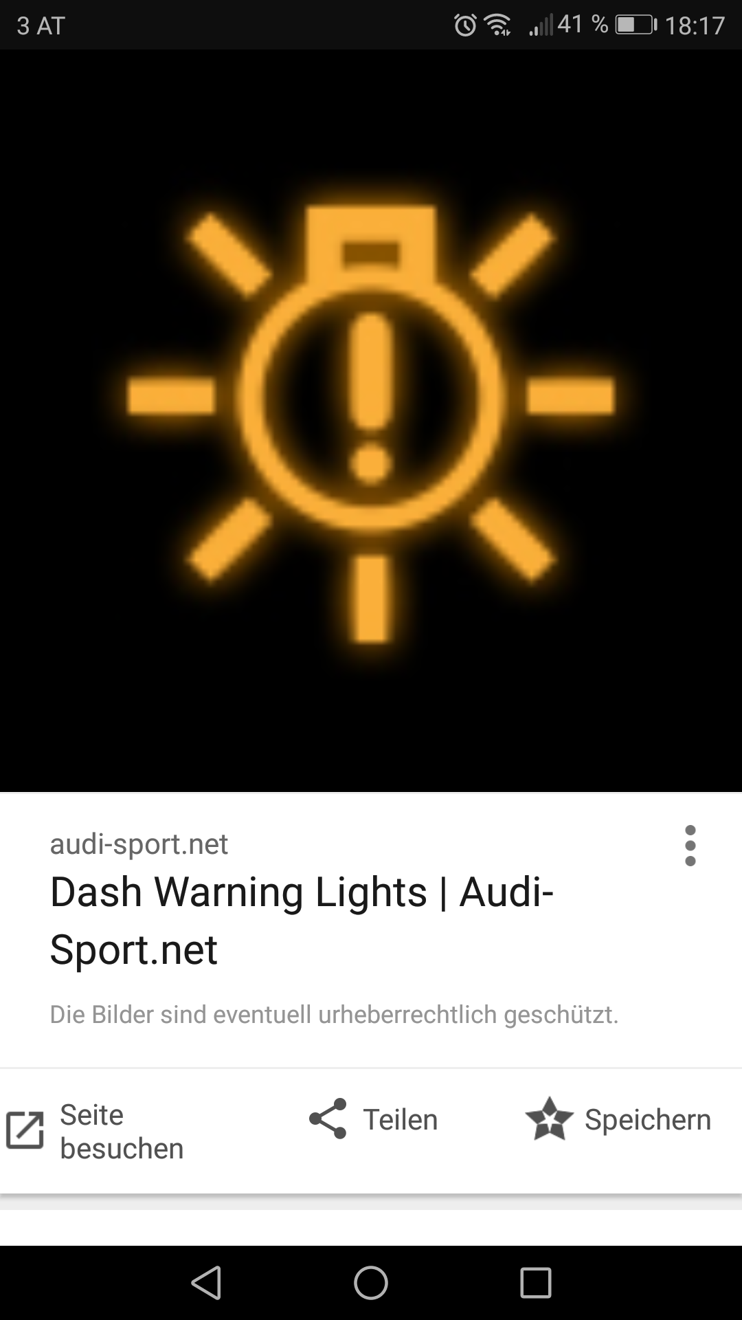 Was Bedeutet Die Gelbe Gluhbirne Beim Amaturenbrett Wie Am Bild Kontrollleuchte