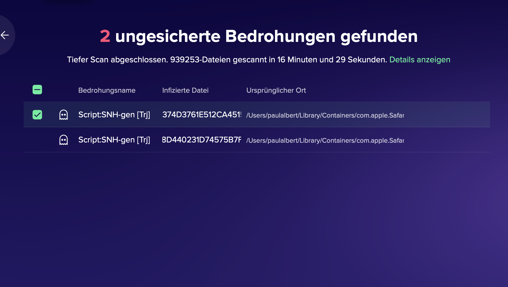 Was bedeutet dies bei einen Virenscanner? Ist dies ein Trojaner ...
