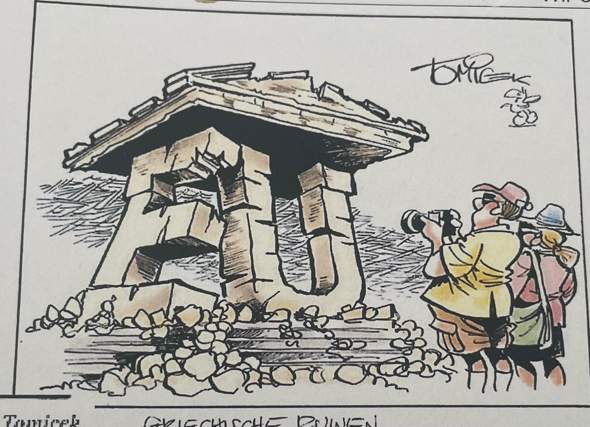 Was bedeutet diese Karikatur für Griechenland?