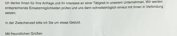 Dieser brief - (Praktikum, Brief)