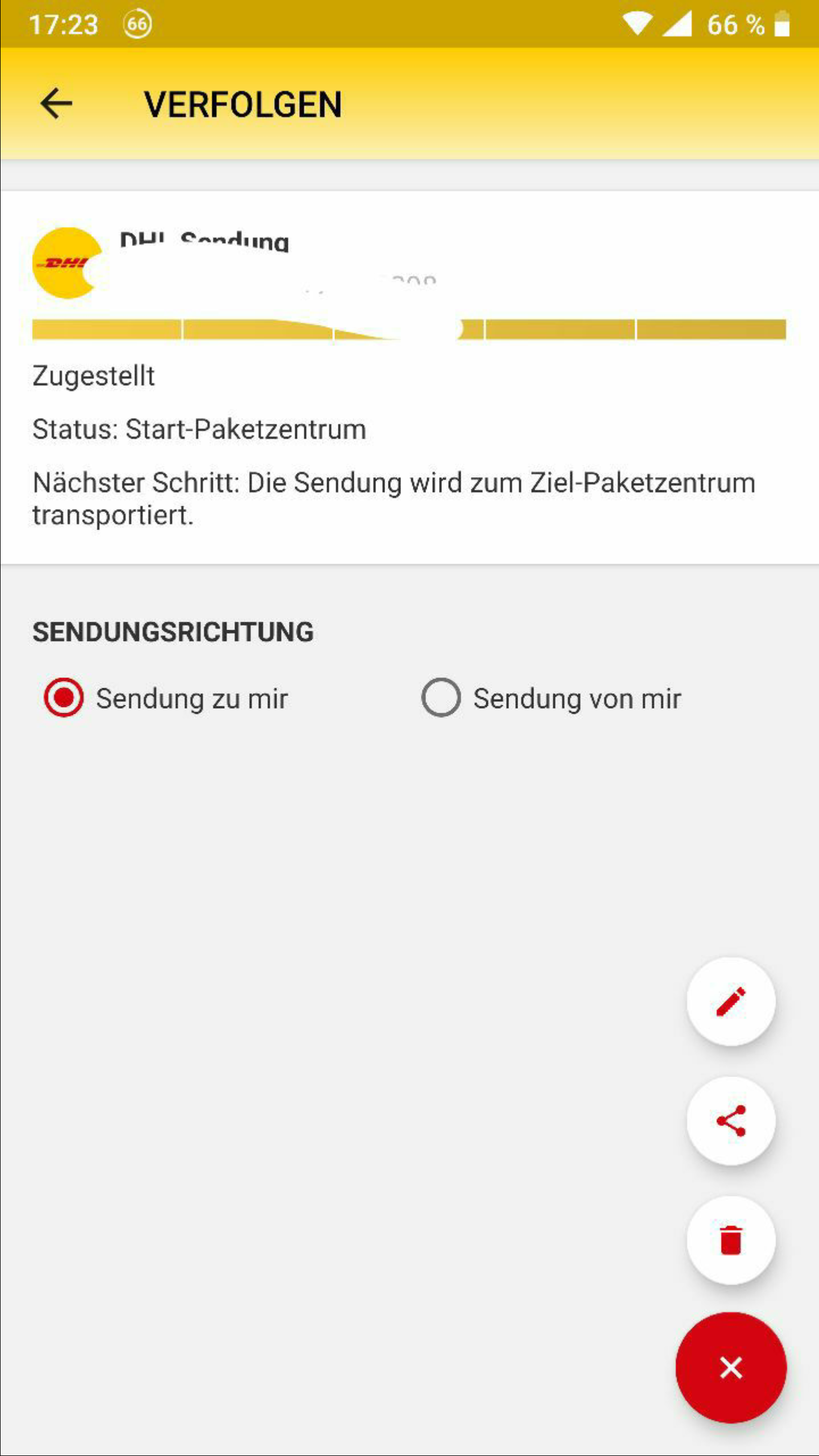 Was Bedeutet Dieser Sendungsstatus Und Warum Ist Die Anzeige Gelb Post Dhl Sendungsverfolgung
