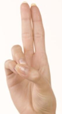 Was bedeutet dieses Handzeichen? Es bedeutet nicht Peace! Zeigefinger und Mittelfinger sind parallel! ?