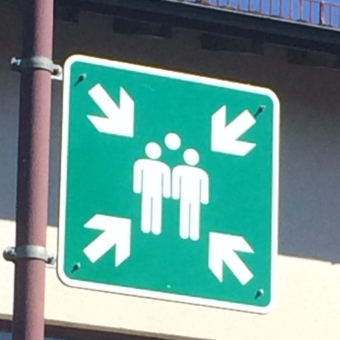 Schild - (Personen, schild)