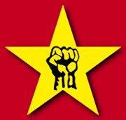 Was Bedeutet Dieses Symbol Rote Fahne Gelber Stern Faust Politik Geschichte Symbolik