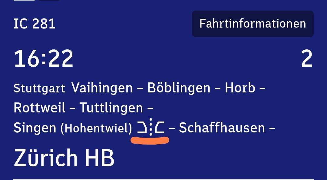 Was bedeutet dieses Zeichen? (Deutsche Bahn, Fernverkehr, IC)