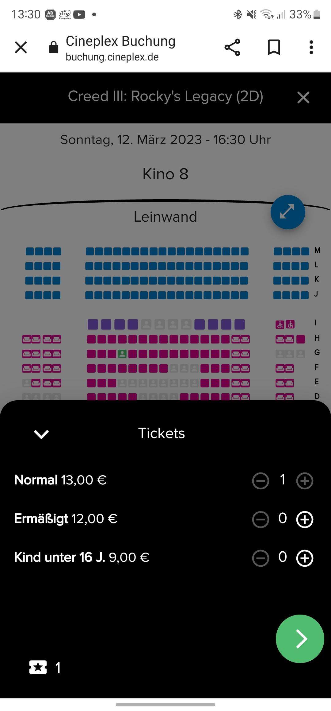 Was bedeutet ermäßigt? Kino, Allgemeinwissen)
