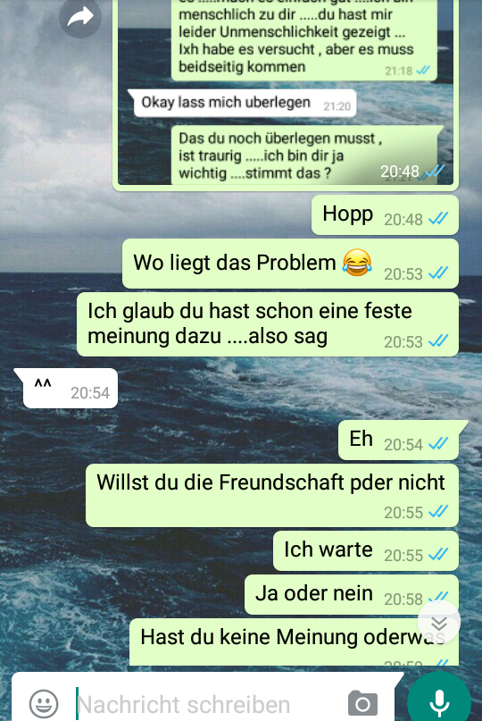 Was bedeutet es, wenn man jemanden fragt ob er noch befreundet sein