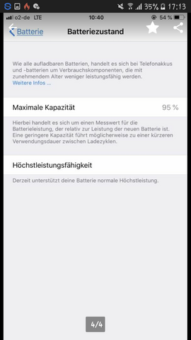 Was Bedeutet Max Kapazitat 95 Kann Es Nicht Bitte Zu 100 Geladen Werden Und Wieso Nicht Computer