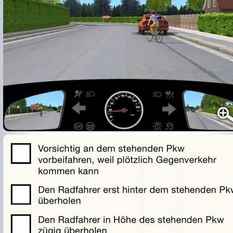 Radfahrerin Überholen Verhalten - (Führerschein, Theorie, überholen)