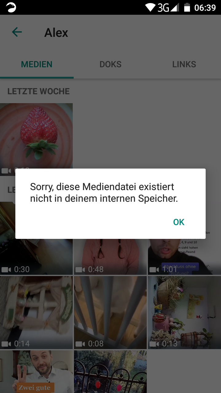 Was bedeutet Sorry,diese Mediendatei existiert nicht in deinem internen Was bedeutet Sorry,diese Mediendatei existiert nicht in deinem internen