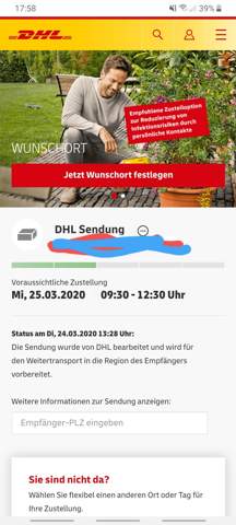 - (Technik, Paket, Versand)
