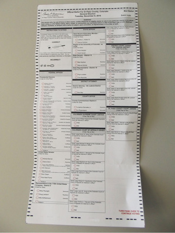 Wahlschein USA 2016 Colorado.jpg - (Internet, Politik, Wissen)