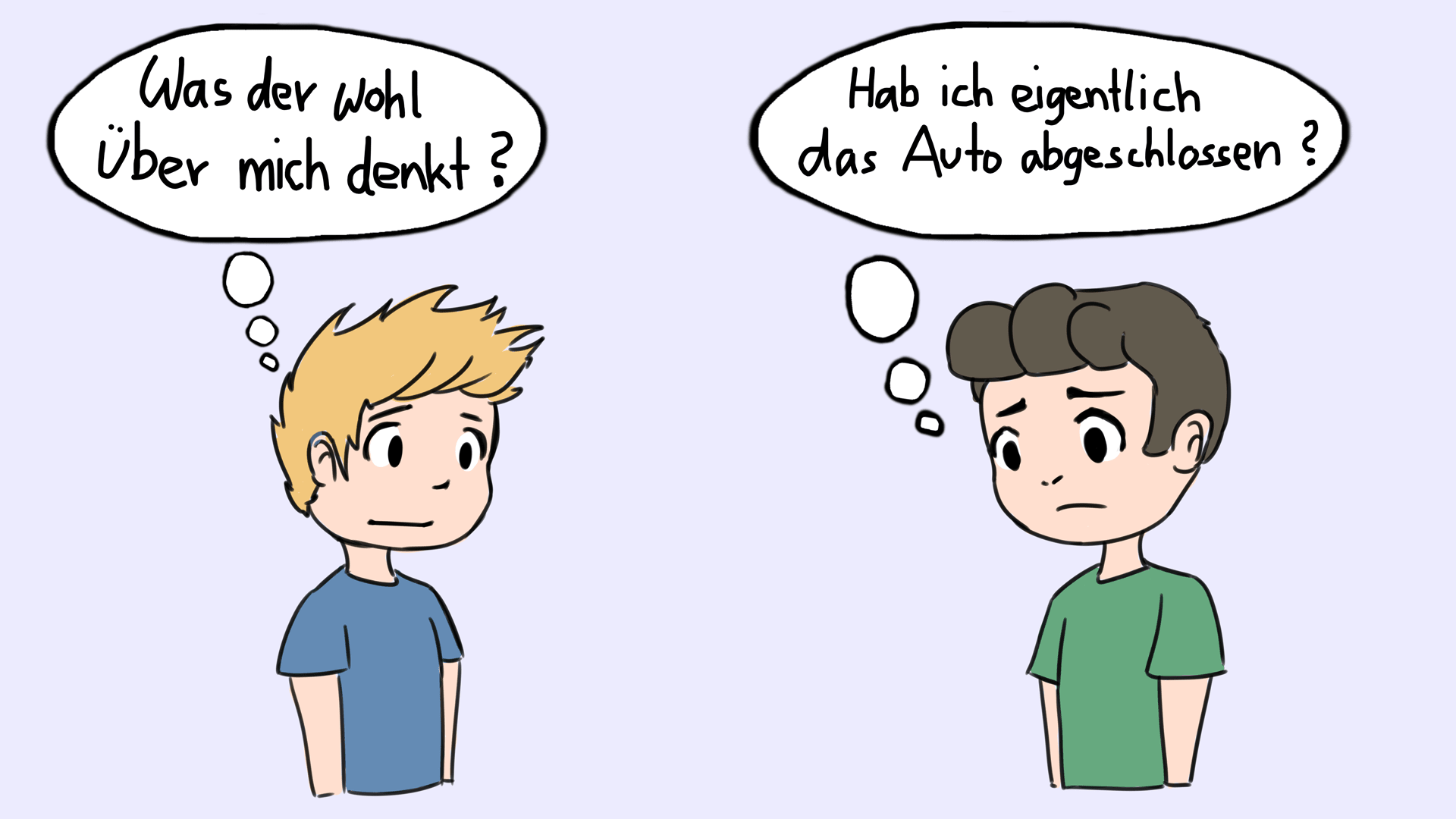 Was denkst du, was andere über dich sagen/denken, oder was glaubst du