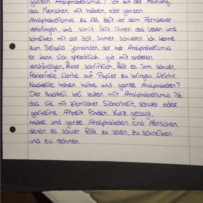 Was denkt ihr bekommt man in der Prüfung für so eine Erörterung