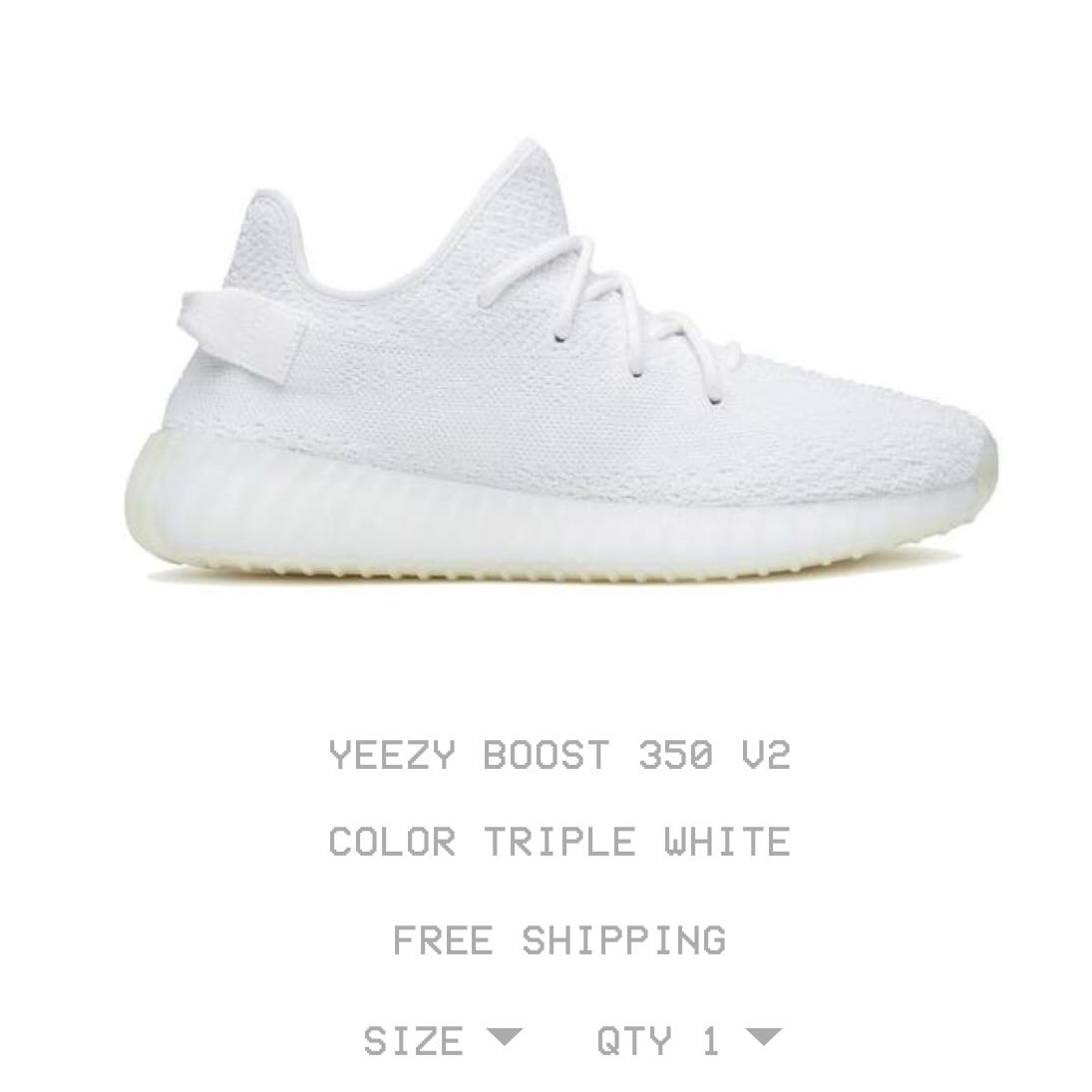 yeezy boost 350 v2 tripple white