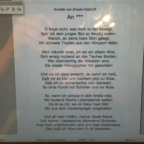 Gedicht  - (Schule, Deutsch, Sprache)