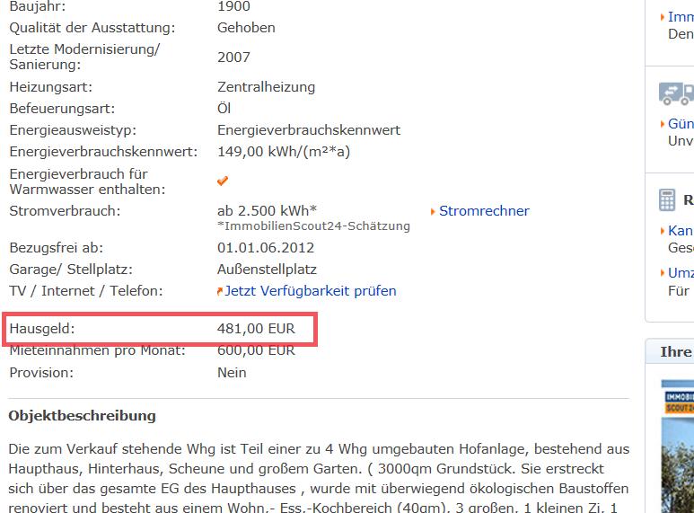 Wohnung Kaufen Hausgeld Wohnung Kaufen Hausgeld
