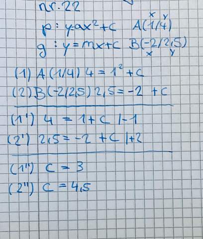 Was habe ich bei diesem Gleichungssystem falsch gemacht?