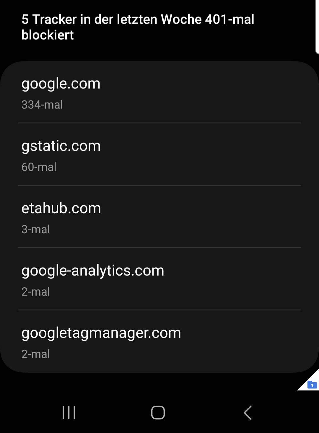 Was haben diese Tracker zu bedeuten? (Technik, Internet, Google)