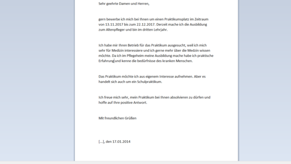 Was Halt Ihr Von Dem Anschreiben An Das Krankenhaus Ich Bitte Um Verbesserungen Ich Habe Mal Ein Screenshot Hochgeladen Danke Bewerbung Altenpflege