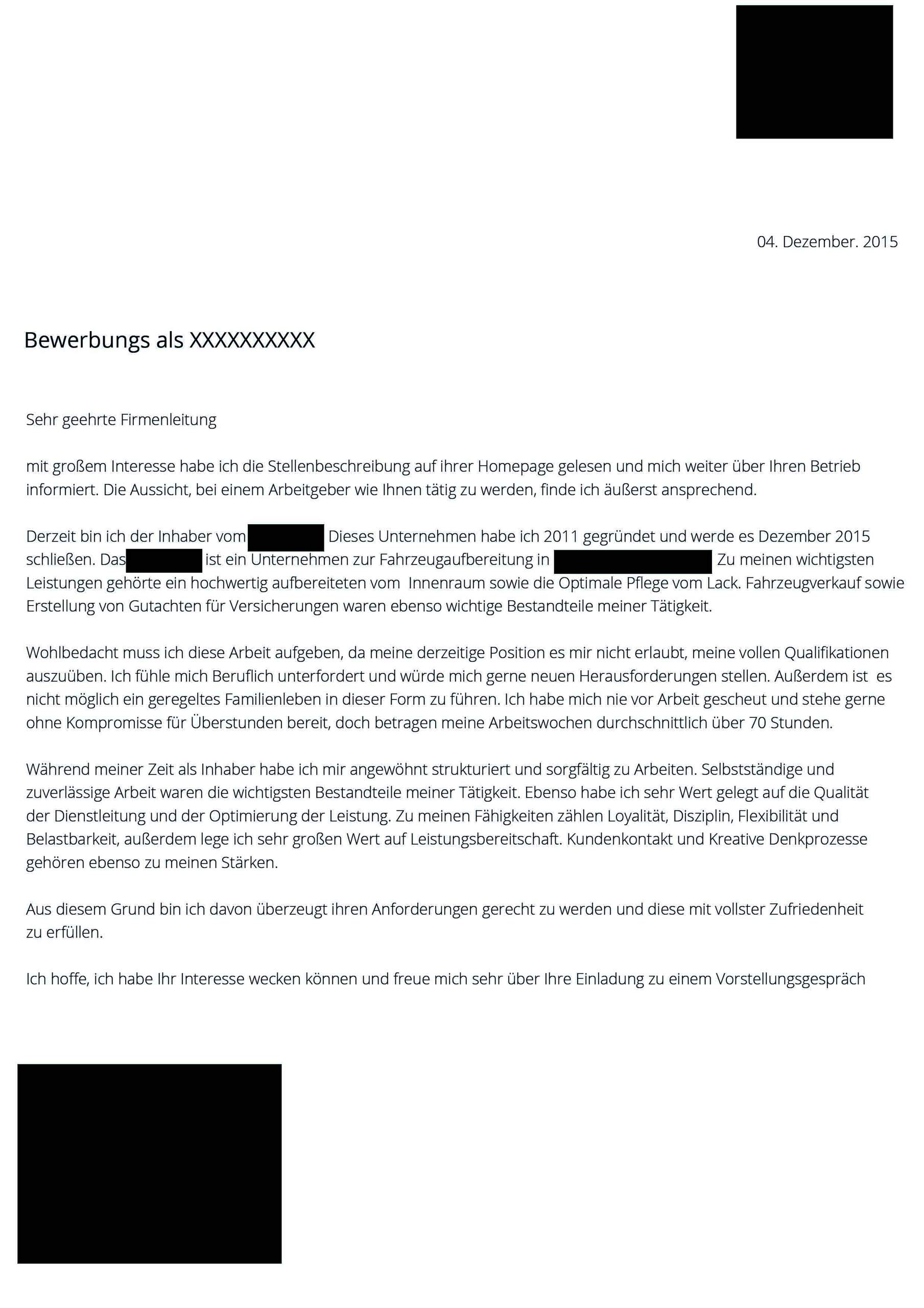 Was haltet ihr von dieser Bewerbung - Im Anhang findet ihr Bilder
