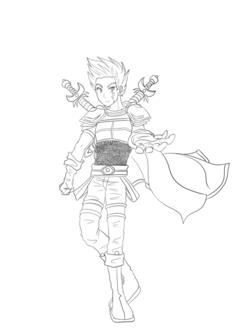 Uncoloriert - (Manga, zeichnen, Stil)