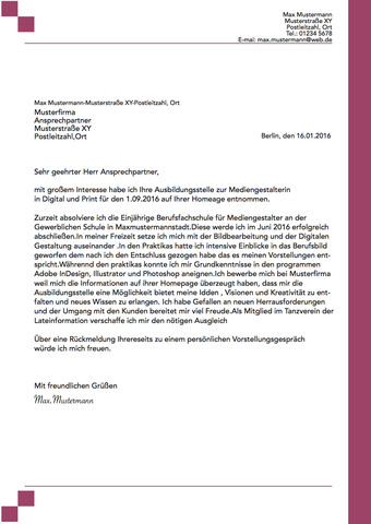 Was Haltet Ihr Von Meinem Anschreiben Beruf Bewerbung Bewerbung Mediengestalter Digital Und Print Muster