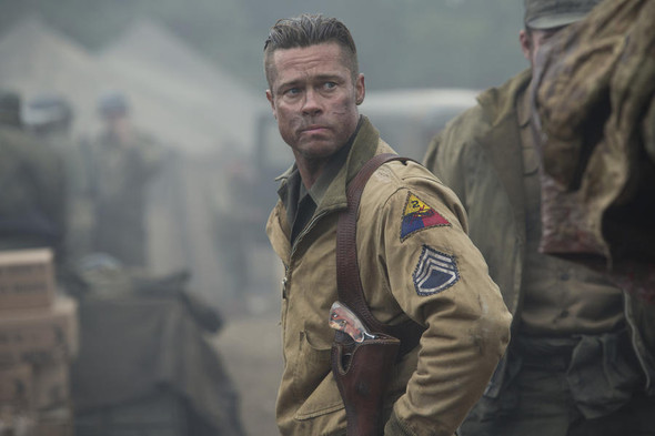 Brad Pitt in Herz aus Stahl - (Krieg, Amerika, Soldat)