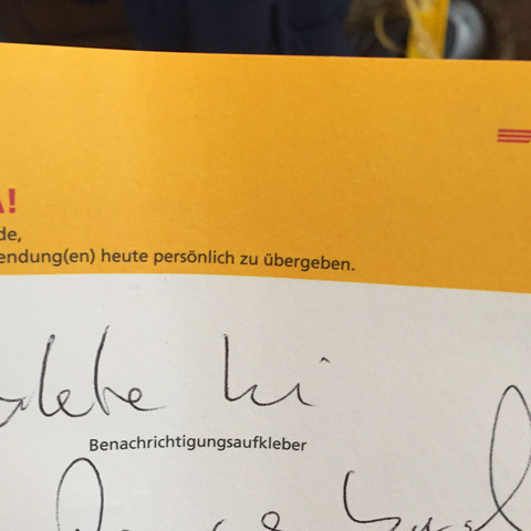 DHL Bild - (DHL, Schrift, erkennen)