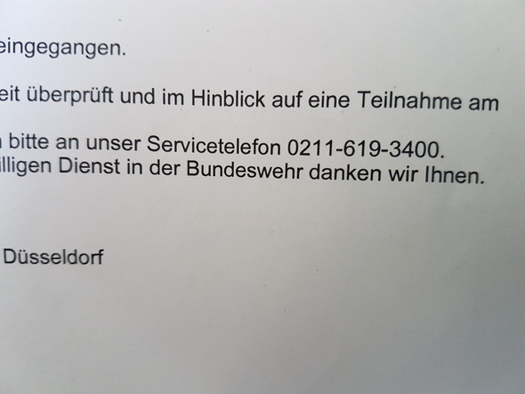 - (Bundeswehr, Brief)