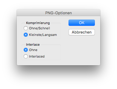Was Heisst Interlaced Oder Komprimierung Beim Erstellen Eines Png Photoshop Adobe Qualitat