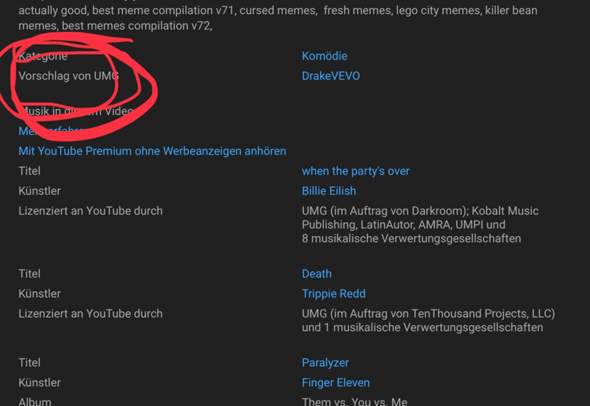 Was Ist Bei Youtube In Der Beschreibung Vorschlag Von Computer Musik Video