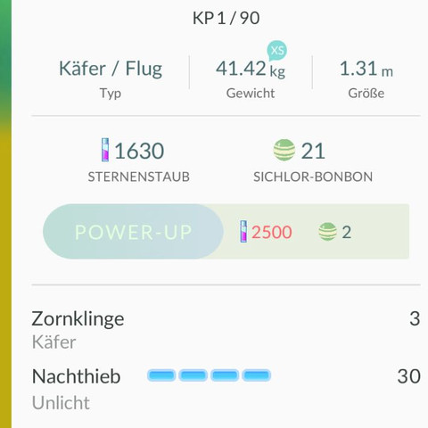 Mit den Werten - (Handy, Spiele, Pokemon)