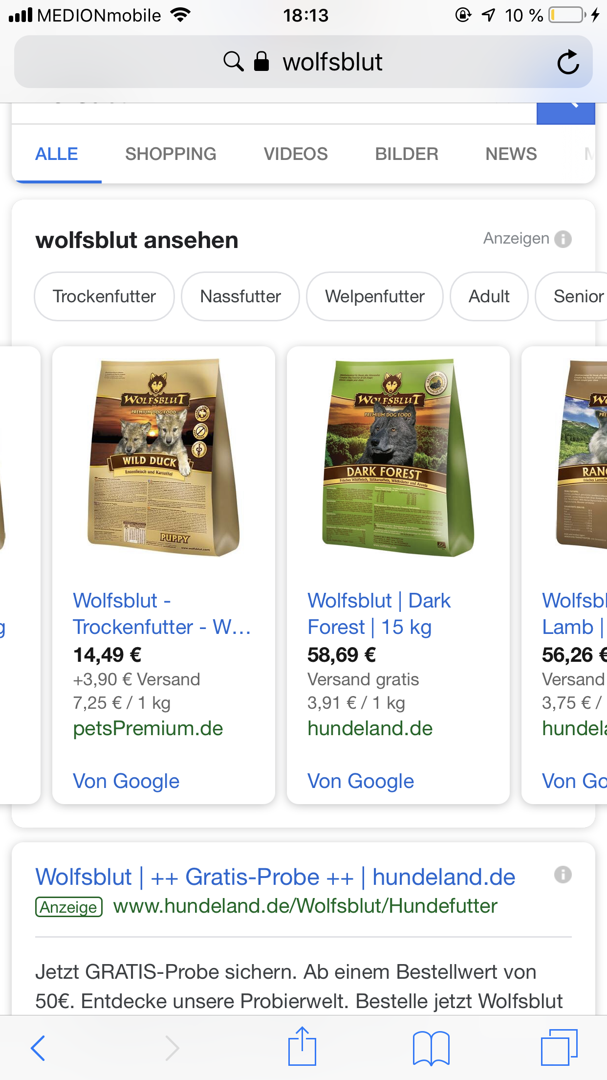 Was Ist Besser Wolfsblut Oder Real Nature Wilderness Trockenfutter Tiere Hund Hundefutter