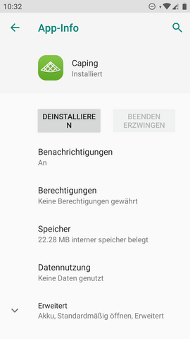 Was ist "Caping" bei Android?