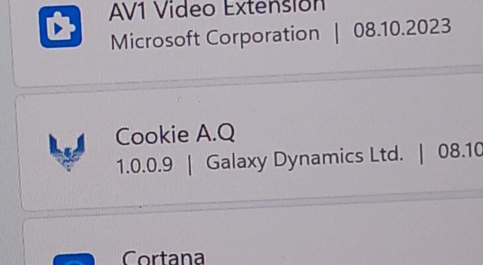 Wie kann ich Cookie AQ löschen?