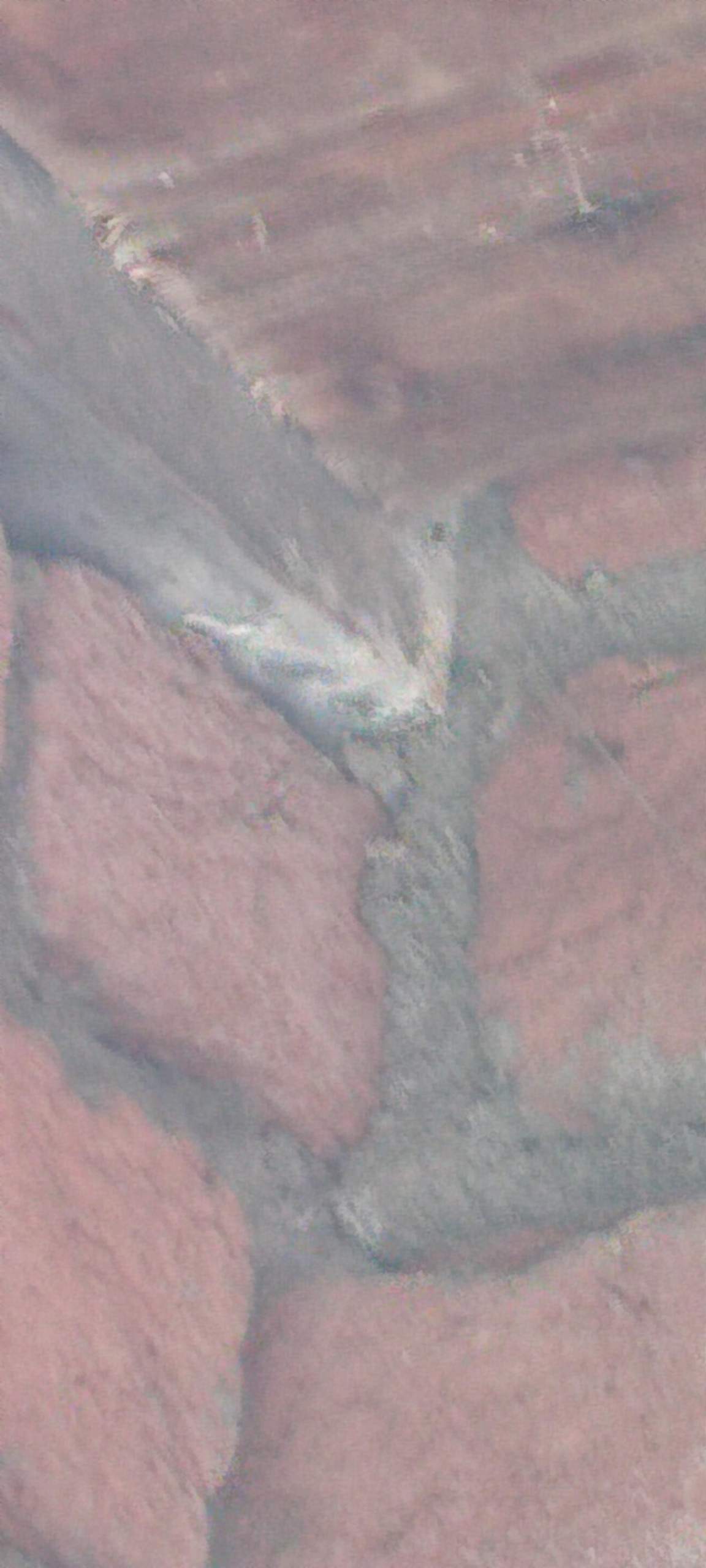 Was ist das an der Außenwand? (Schimmel, Kalk, Mauer)