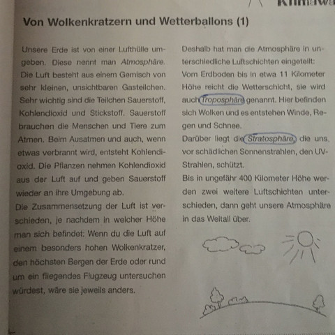 Tropos- und Stratosphäre - (Physik, Wetter, Klima)