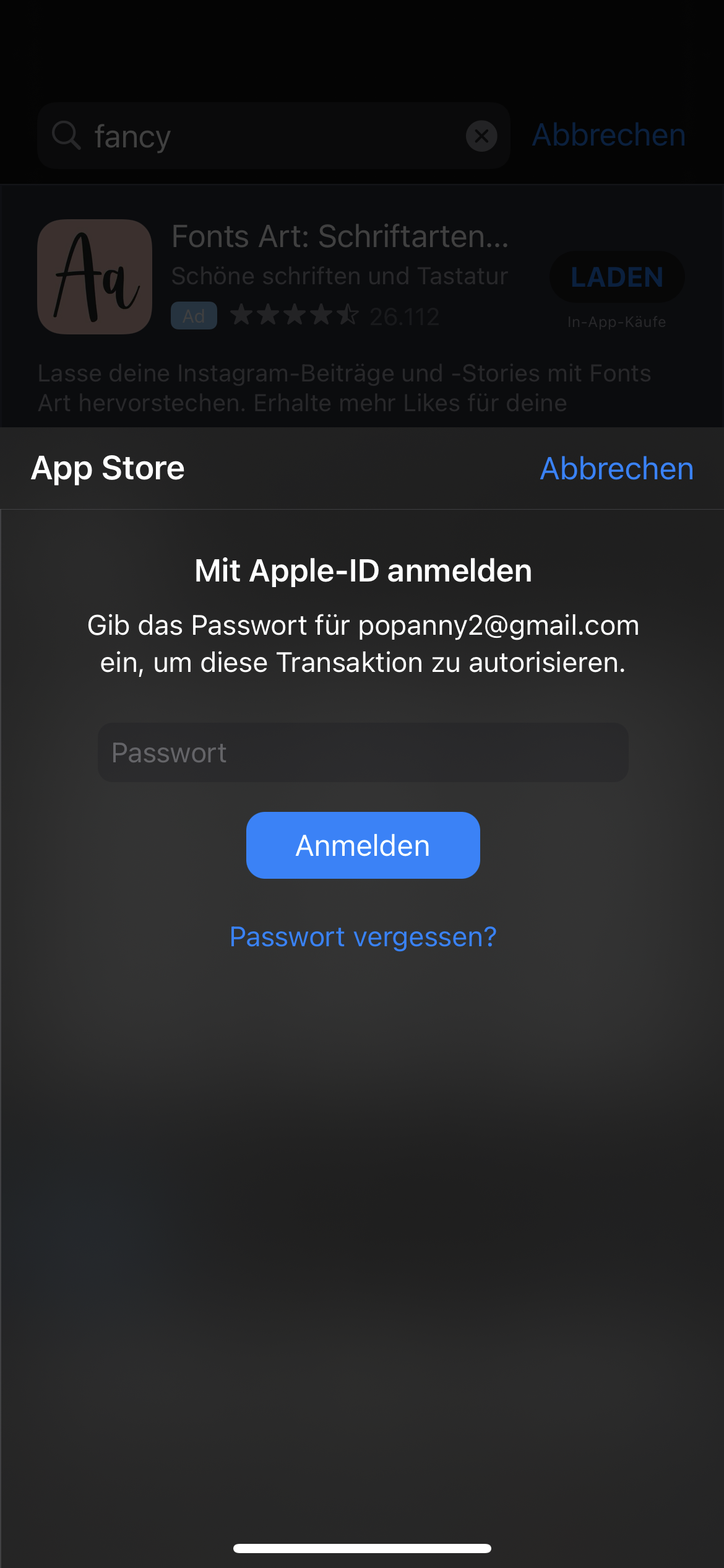 Was ist das ein bug? App Store iphone12 Passwort? (Handy, Apple)