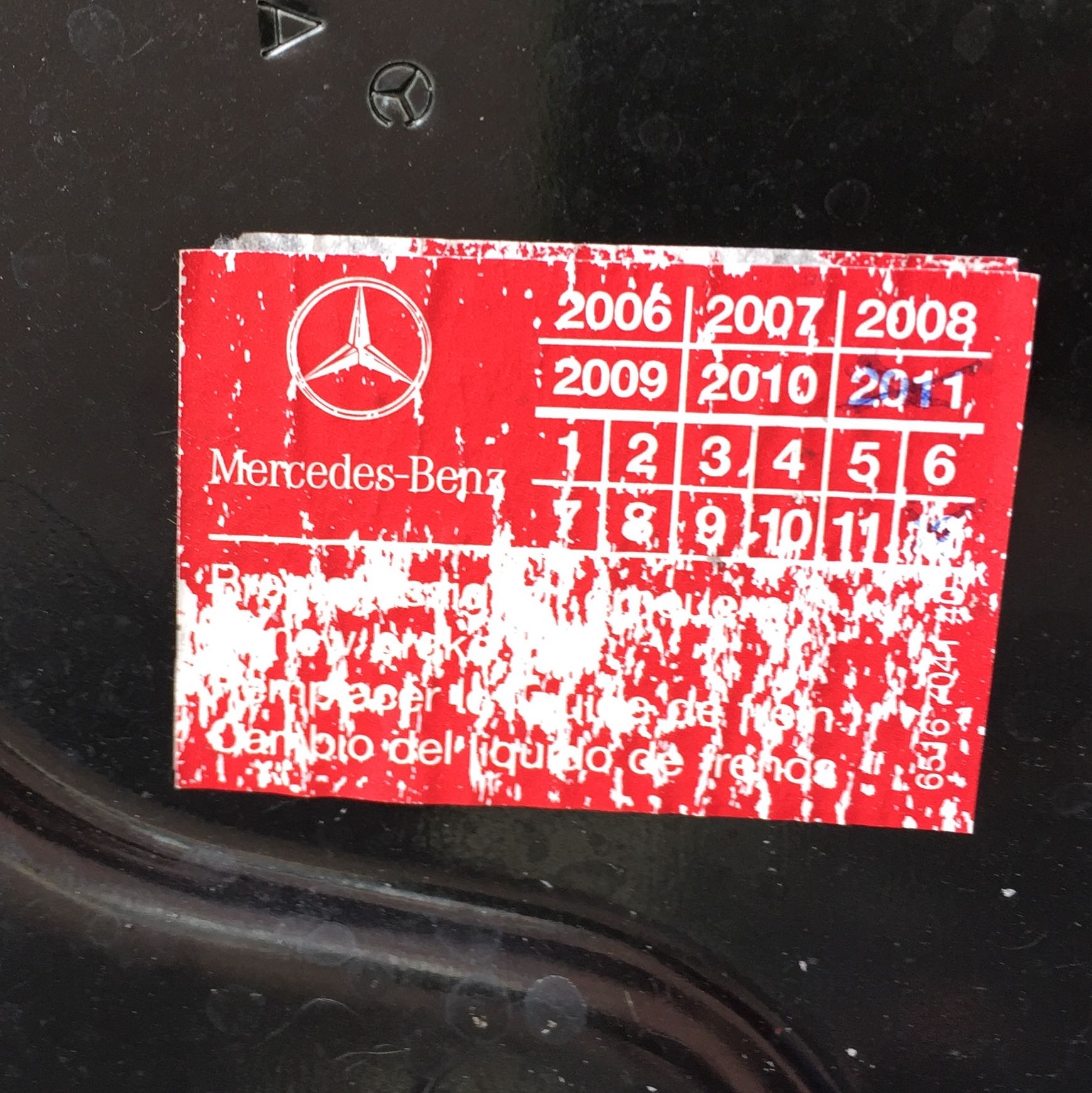 Was ist das für ein Aufkleber von Mercedes? (Technik, Auto, Bedeutung)