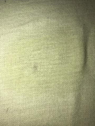 Was ist das für ein Fleck auf dem Bettlaken?
