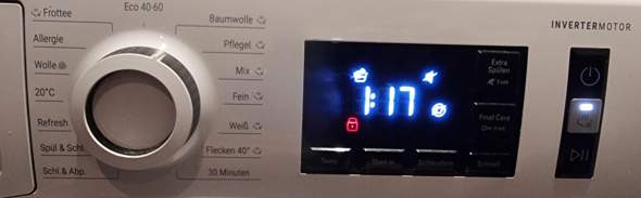 Was ist das für ein Knopf an meiner Waschmaschine?