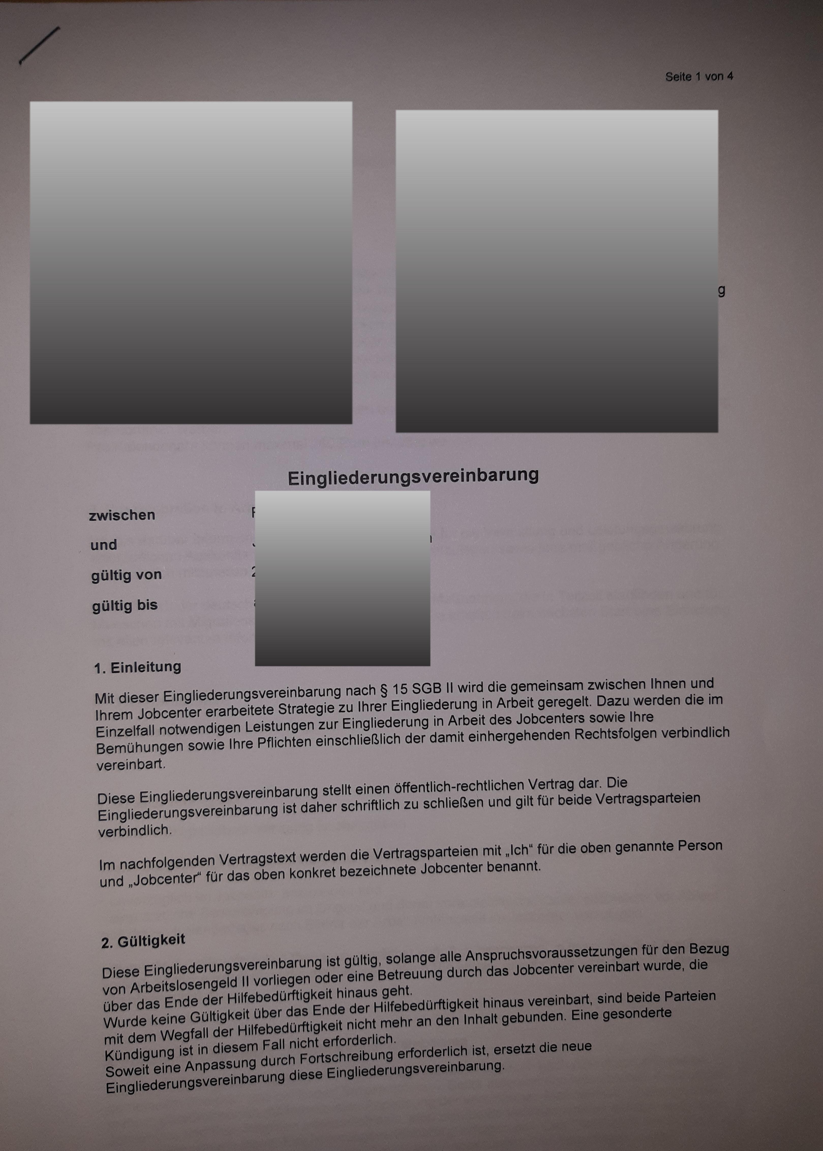 Muss Ich Eine Eingliederungsvereinbarung Vom Jobcenter Unterschreiben Was ist das für eine Eingliederungsvereinbarung zwischen mir und dem