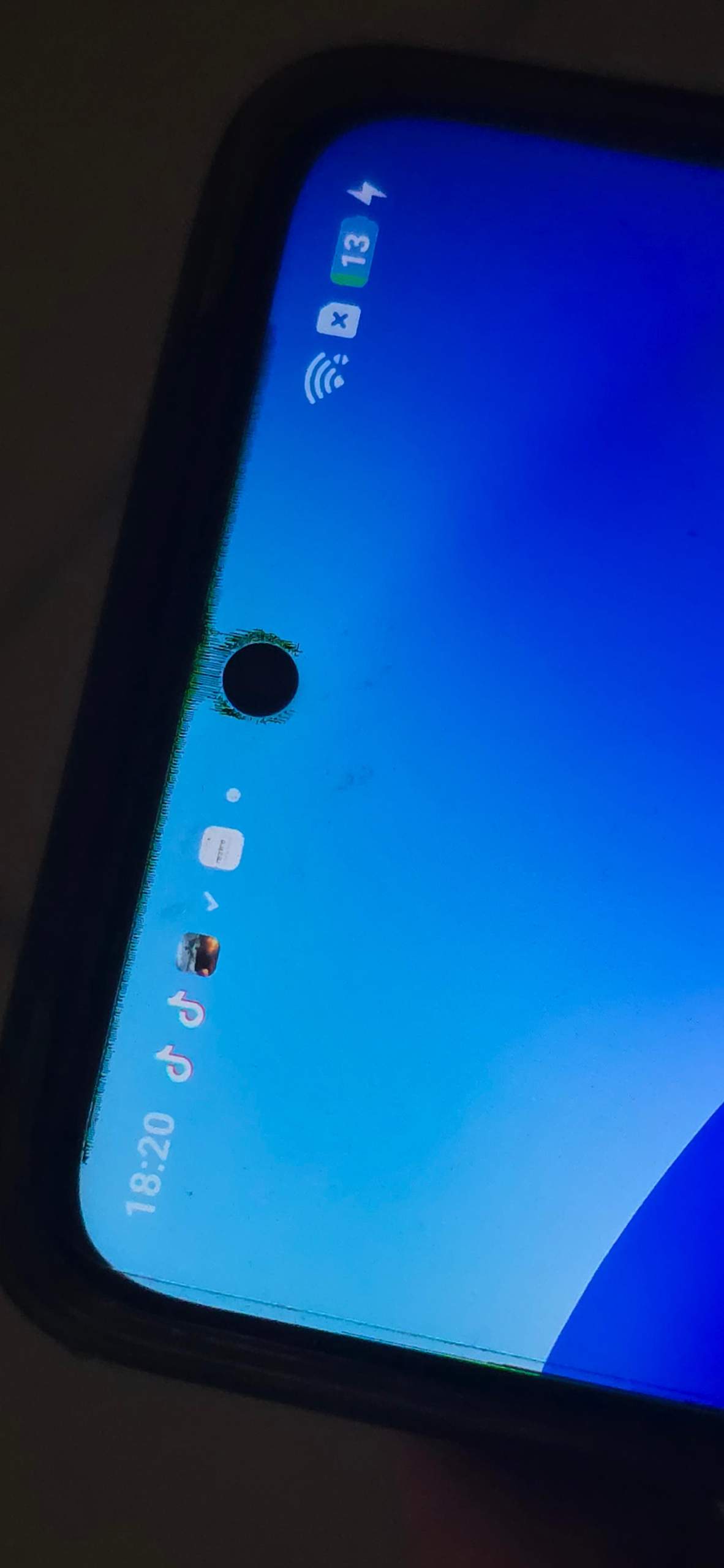 Was ist das grüne am Displayrand? (Samsung, Reparatur, Display)