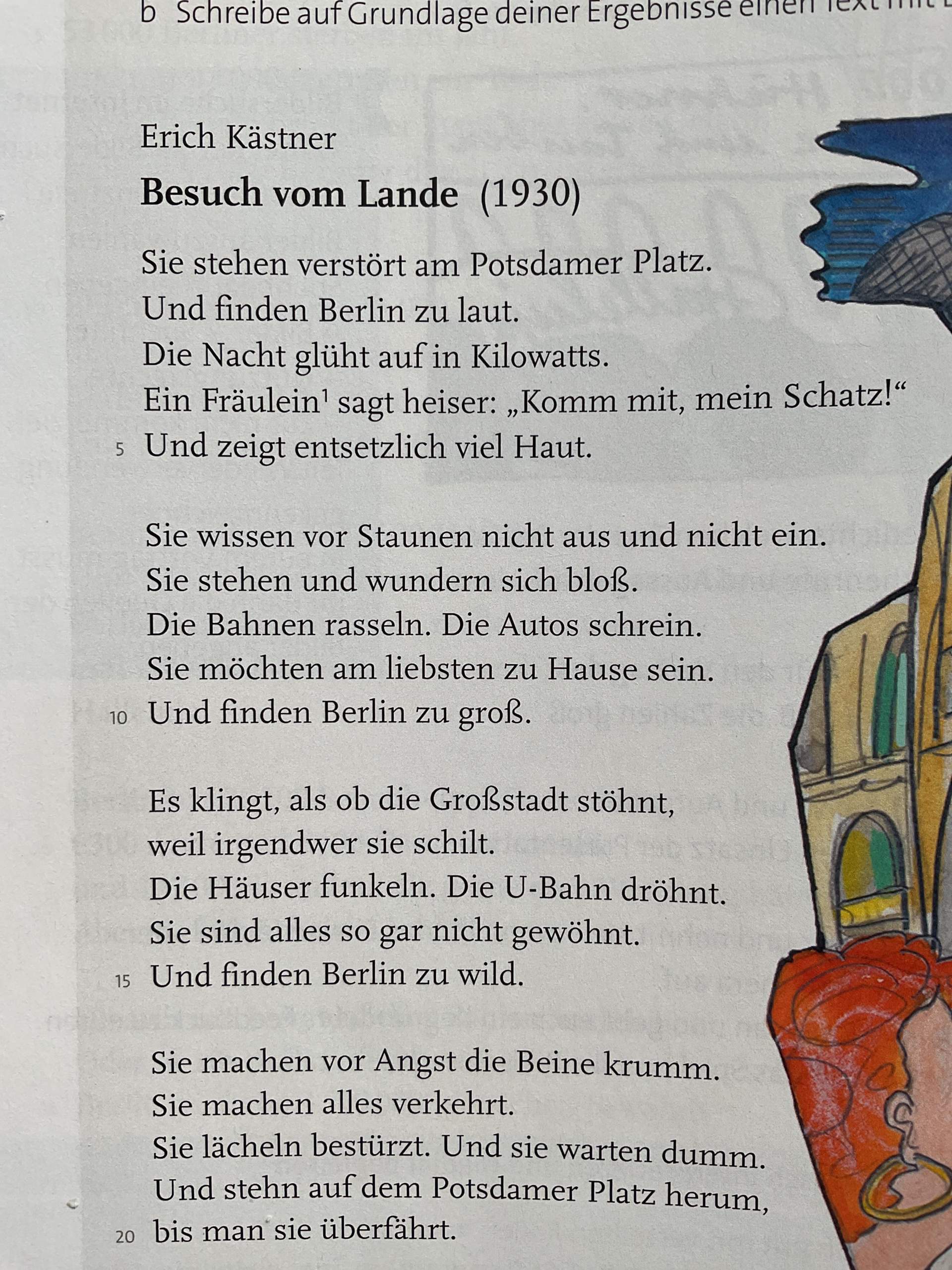 Erich Kstner Besuch Vom Lande