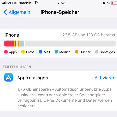 Was Ist Das Sonstiges Beim Speicher Apple Iphone Ios Was Ist Das Sonstiges Beim Speicher Apple Iphone Ios
