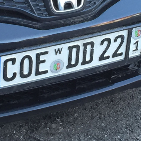COE DD22 - (Auto, Fahrzeug, Kennzeichen)
