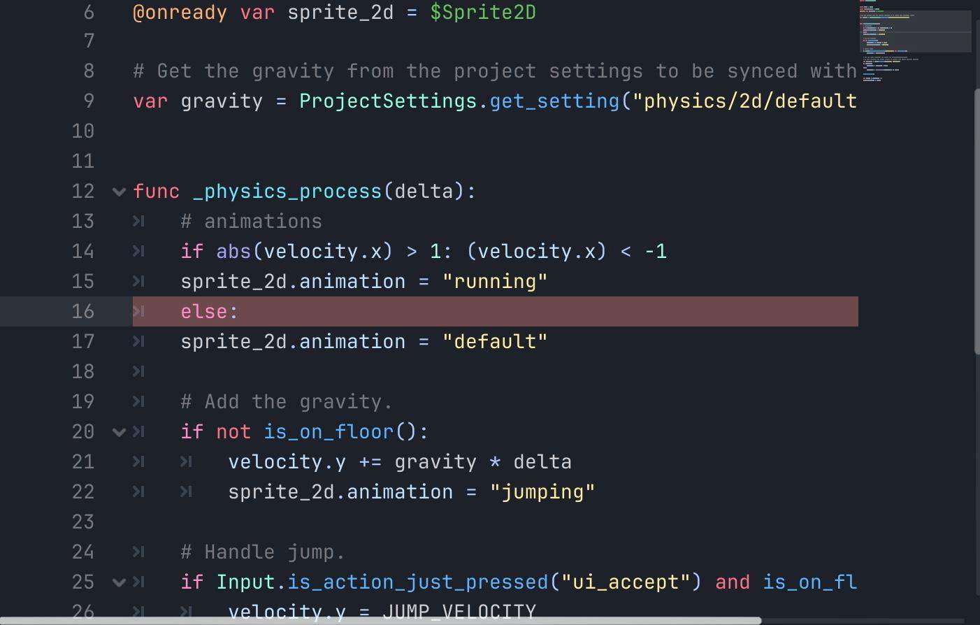 Was ist der Fehler hier (Godot)? (Code, Python, Programmiersprache)