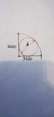 Was ist der maximale Durchmesser des Kreises - Mathematik?